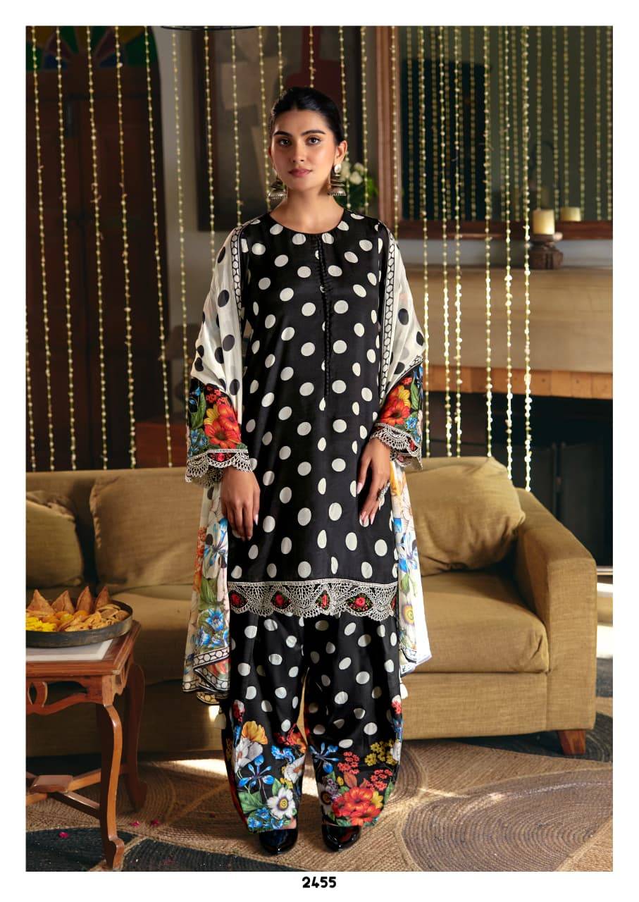 TOHFA VOL 103 By Kimora suit 2455 TO 2458 Series Stylish Beautiful Colourful Muslin Dresses At Wholesale Price
